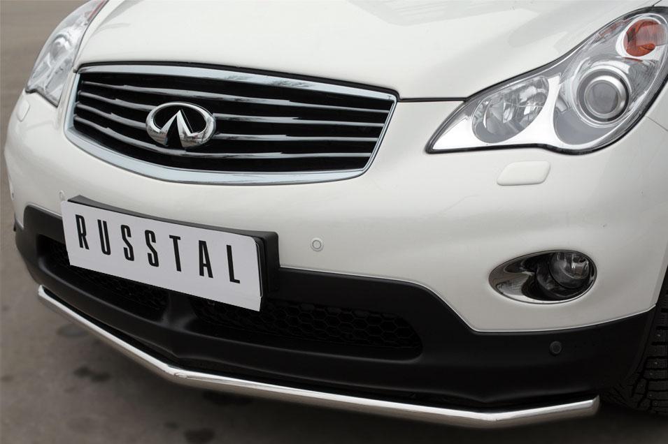 Защита переднего бампера d42 для Infiniti QX 50 2014-2016, Slitkoff IQXZ-001965