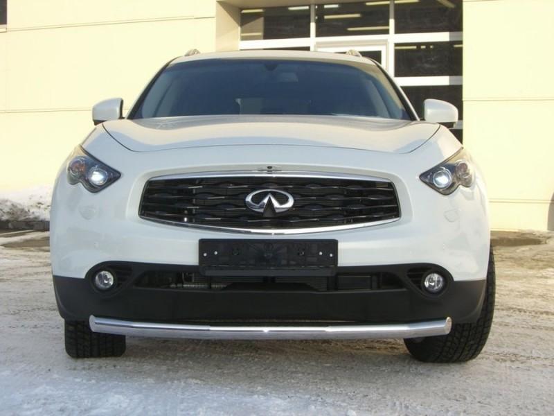 Защита переднего бампера d57 для Infiniti FX35/FX50, Slitkoff IFZ-000284