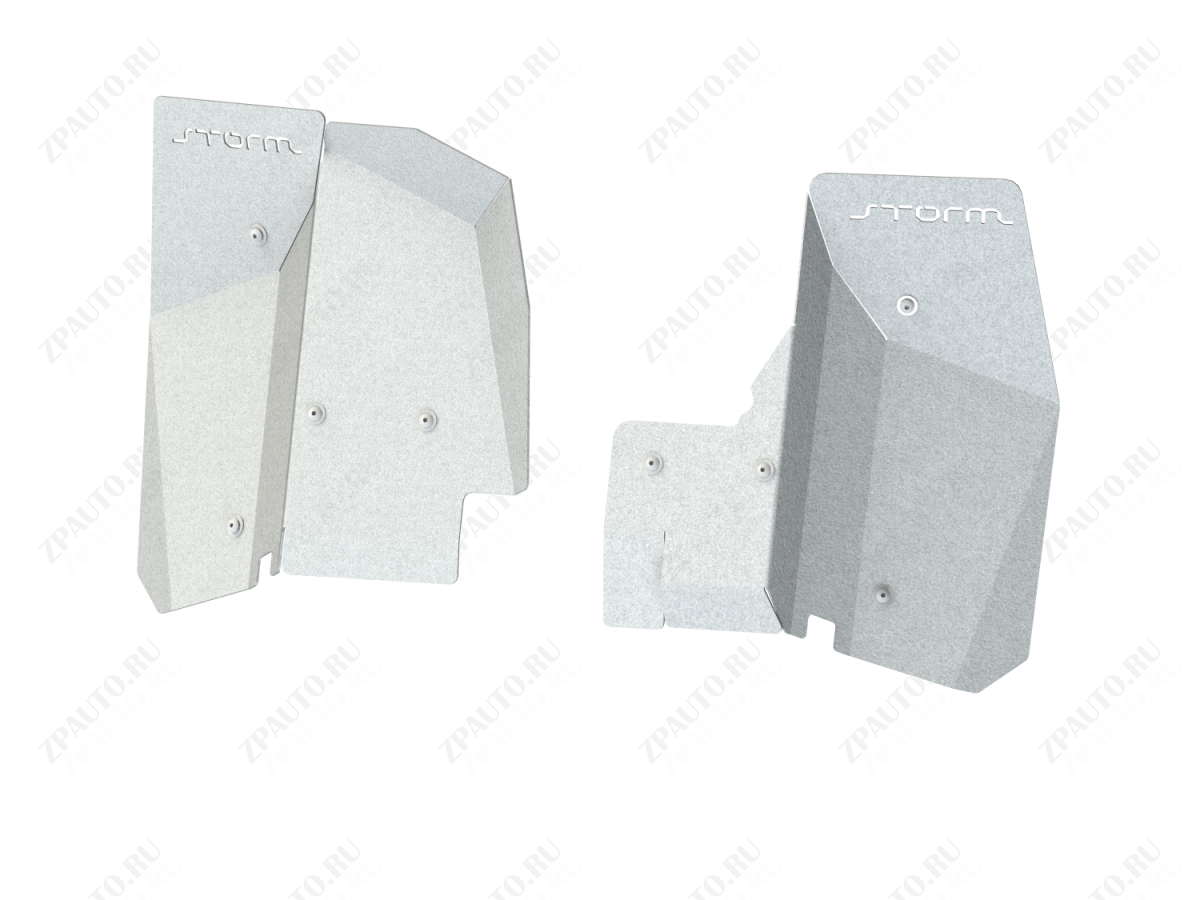 Защита колесных арок для POLARIS RZR PRO XP 2019 -, алюминий 3 мм, STORM, арт. 40.4888
