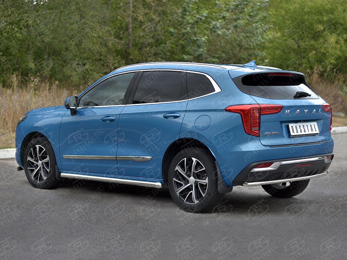 HAVAL JOLION 1.5 2WD 2021- Защита заднего бампера d42 секции HJOLZ-003992