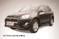 Защита переднего бампера d76 черная Toyota Rav-4 L (2005-2010) , Slitkoff, арт. TR409L-010B