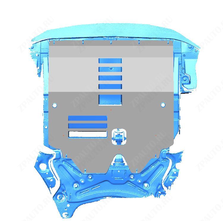 48.07ABC Защита картера ДВС и КПП CHANGAN UNI-T, (2020-) (Алюминий 4мм)