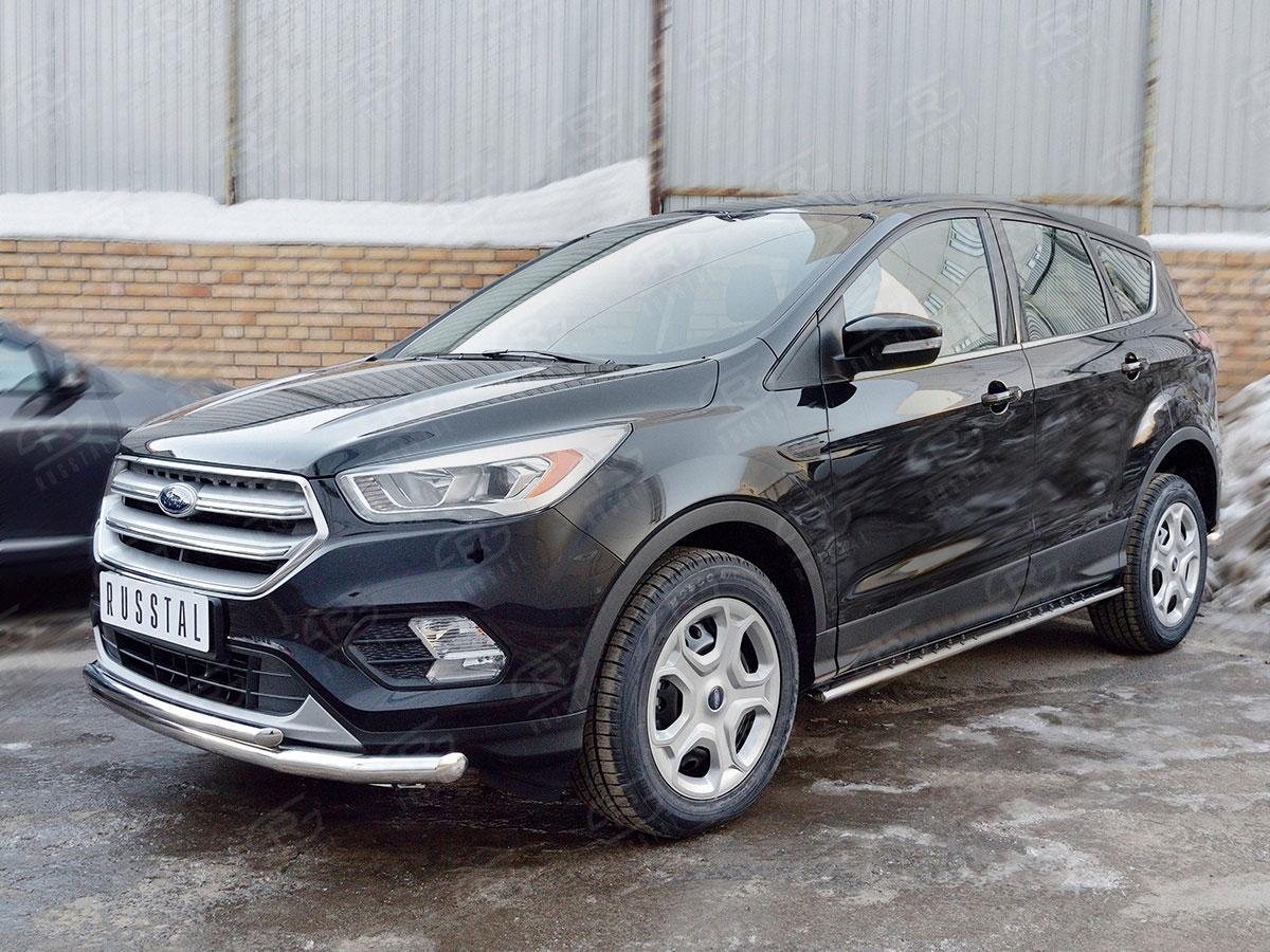 Защита переднего бампера d57/42 Ford Kuga 2016, Slitkoff FGZ-002597