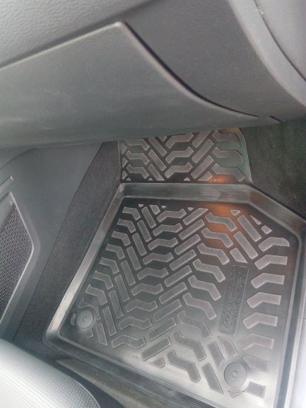 Ковры модельные (высокий борт) для VW Teramont (2017-) (3D с подпятником), Элерон, арт. 62076