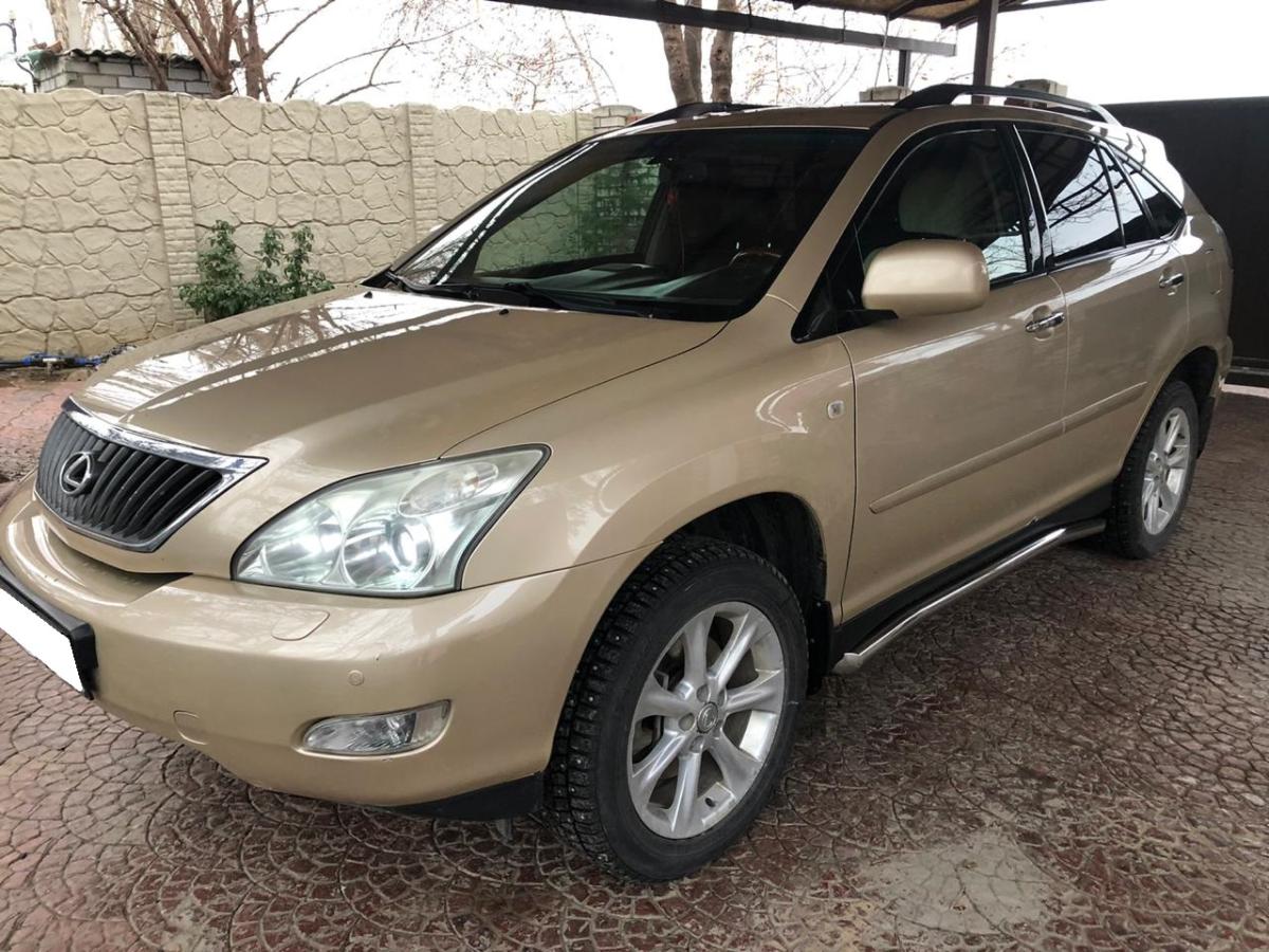 Защита штатного порога для автомобиля RX300/RX330/RX400h  2003-2009 RX350/RX400h 2006-2009 арт. LRX300.03.32