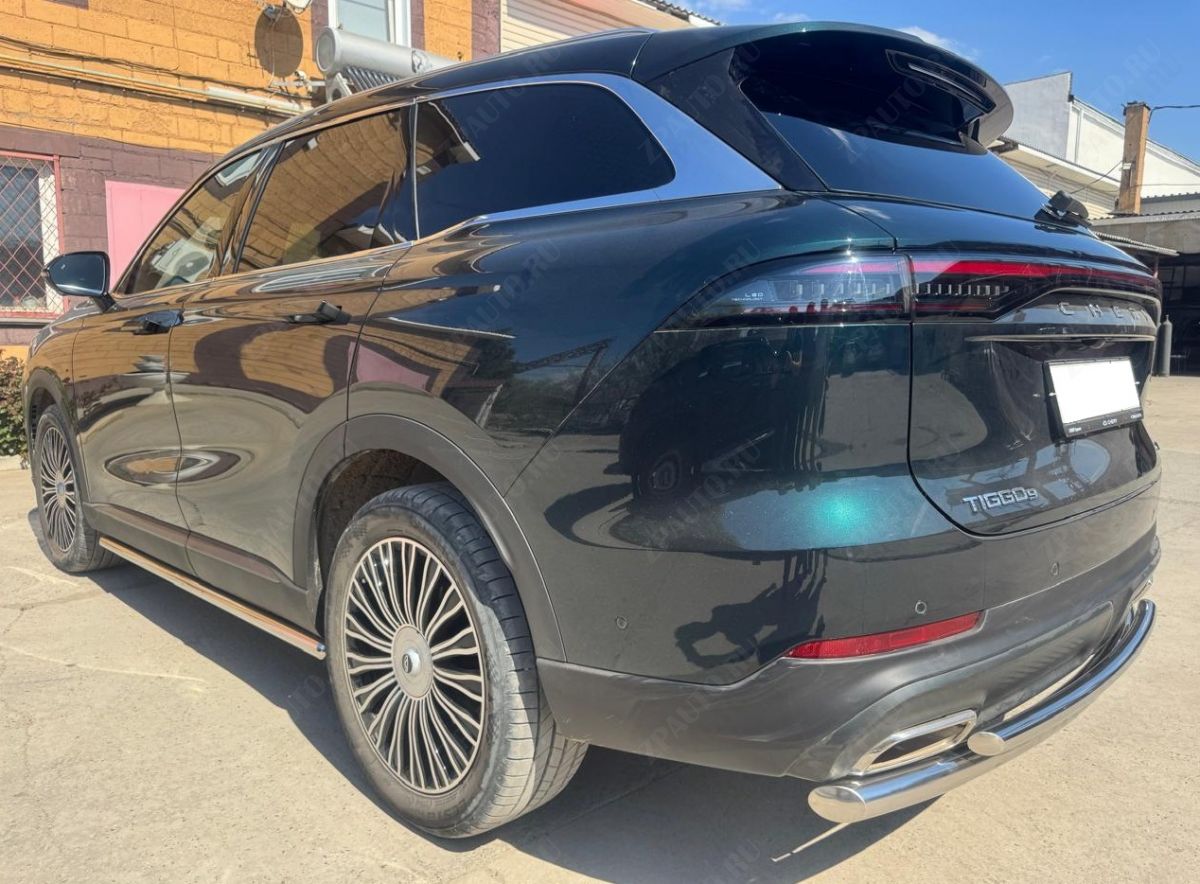 Защита заднего бампера двойная для автомобиля Chery Tiggo 9 2024 арт. CHTG.9.24.16