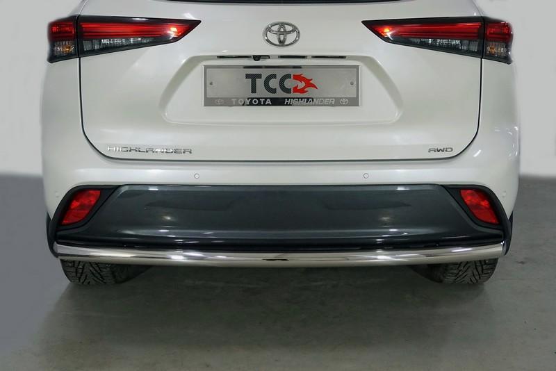 Защита задняя 60,3 мм для автомобиля Toyota Highlander 2020- арт. TOYHIGHL20-27