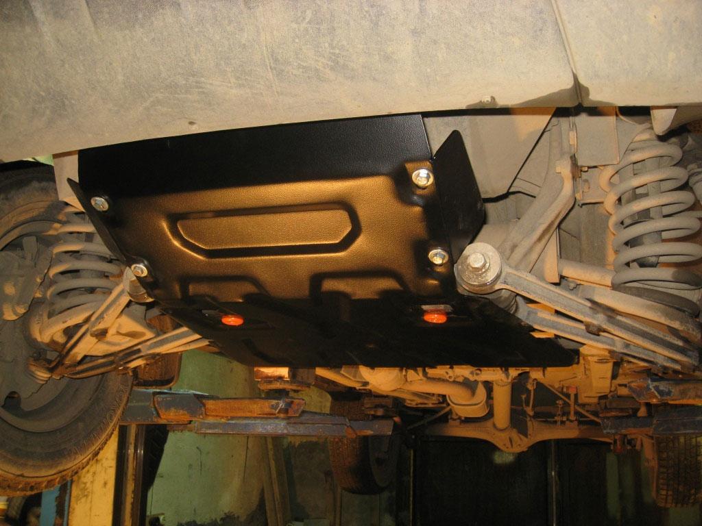 Защита картера и рулевых тяг Alfeco для Chevrolet Niva 2002- (сталь), 03.17
