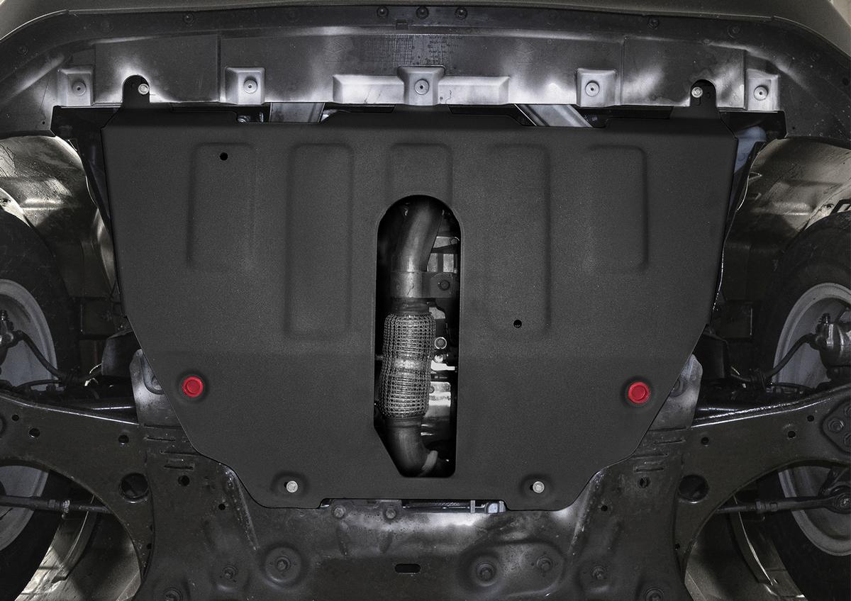 Защита картера и КПП АвтоБроня для Jeep Renegade (V - 1.4T (170 л.с.)) 4WD 2014-2018 2018-н.в., штампованная, сталь 1.8 мм, с крепежом, 111.02743.1