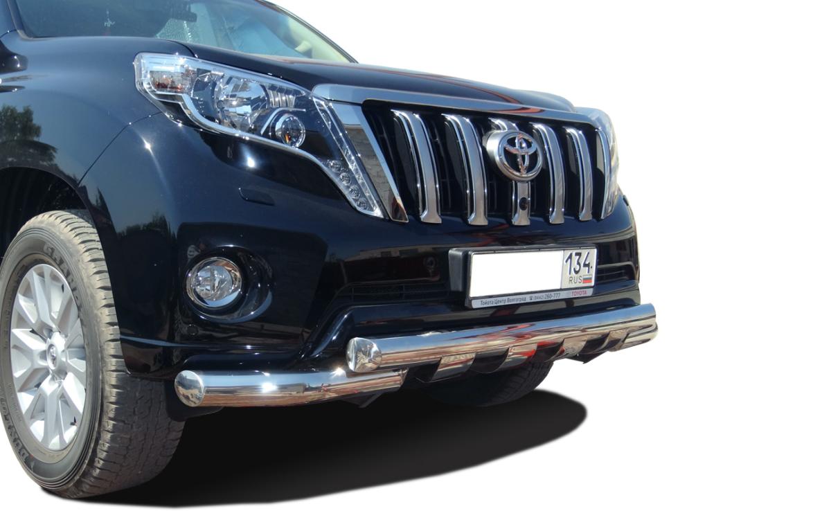 Защита переднего бампера (G) d76 для Toyota Land Cruiser Prado 150 2014, TLCP150.14.05, Россия