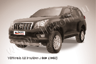 Защита переднего бампера d57+d57 двойная радиусная Toyota Land Cruiser Prado J150 (2009-2013) , Slitkoff, арт. TOP010