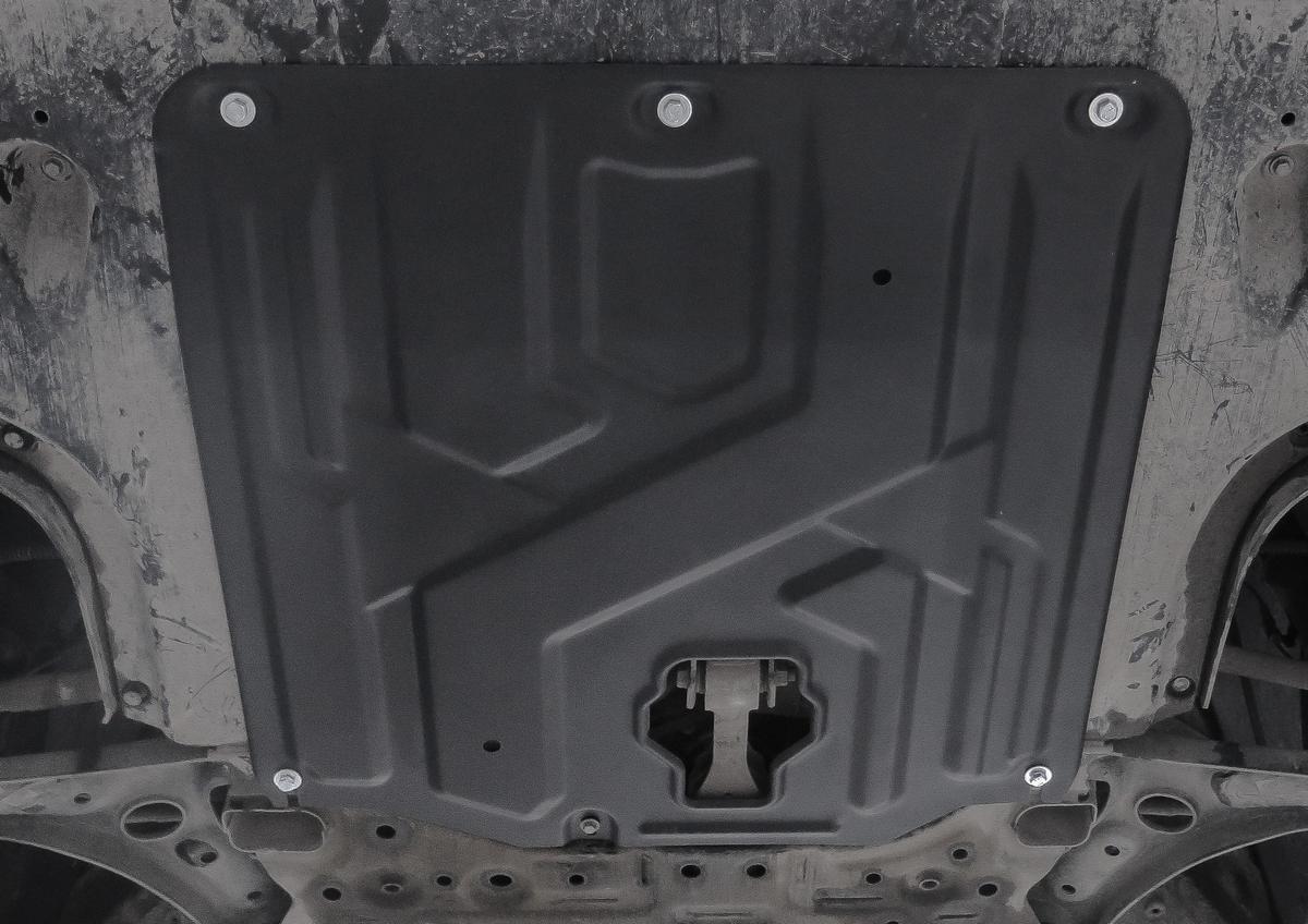 Защита картера и КПП Rival для Hyundai Elantra VI AD 2016-2020, сталь 1.5 мм, с крепежом, штампованная, 111.2382.1