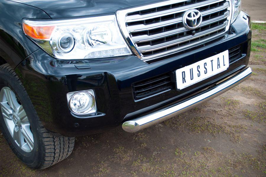 Защита переднего бампера d76 для Toyota Land Cruiser 200 2012, Slitkoff TLCZ-000510