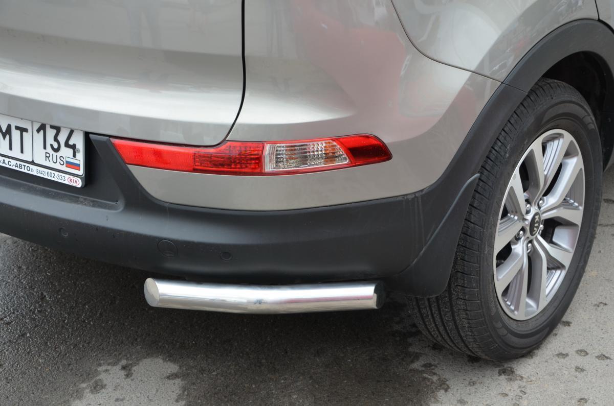 Защита заднего бампера угловая d60 для KIA Sportage 2010, KSP.10.18, Россия