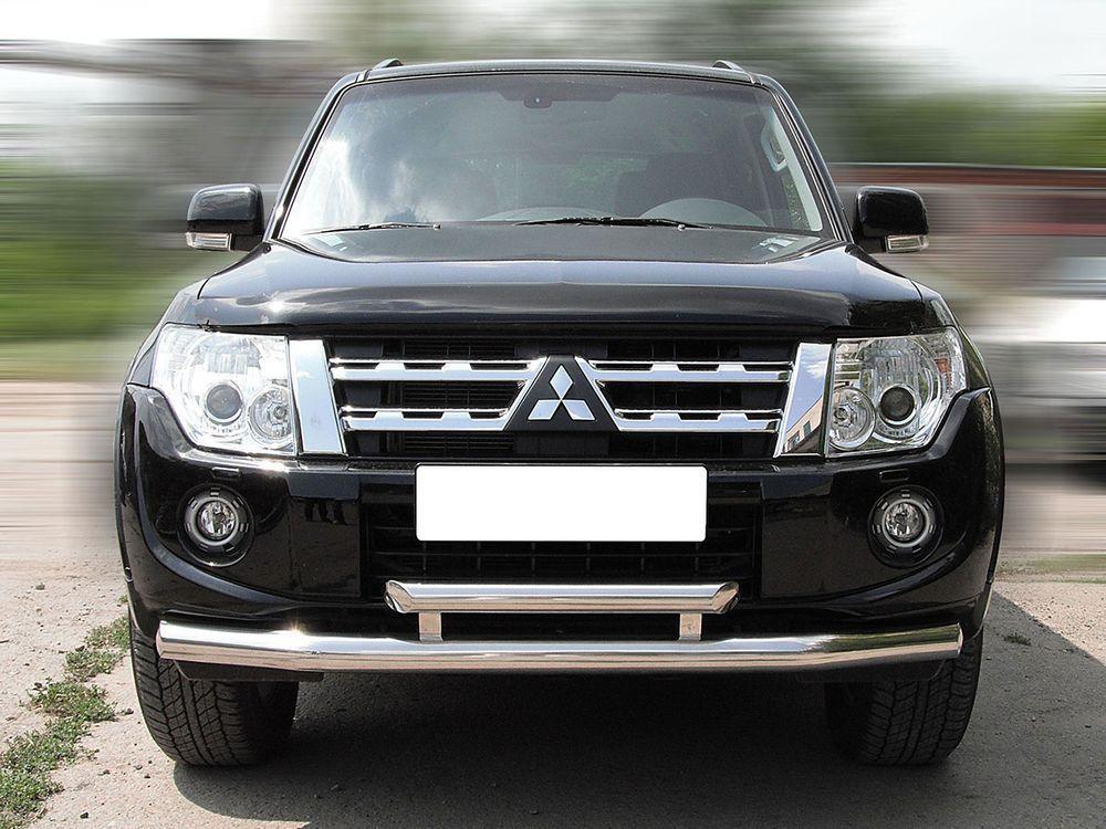 Дуга передняя двойная d-76+60 для Mitsubishi Pajero 4, Технотек MP_1