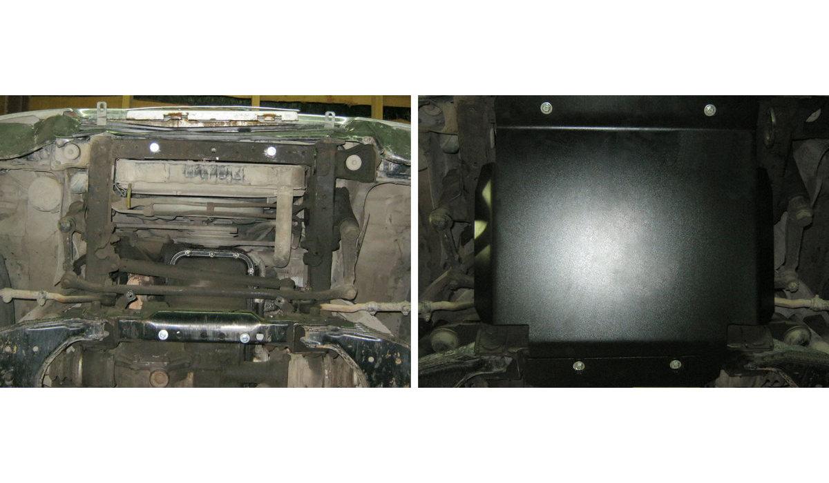 Защита картера АвтоБроня для Toyota 4Runner II (V - все) 1989-1995, сталь 1.8 мм, с крепежом, 111.05764.1