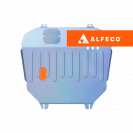 Защита  картера и КПП Dodge Caliber 2006-2012 V-all , ALFeco, алюминий 4мм, арт. ALF3305al