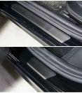 Накладки на пороги (лист шлифованный) для автомобиля Hyundai Elantra 2020- TCC Тюнинг арт. HYUNELA21-06