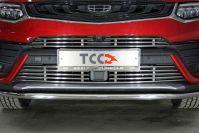 Решетка радиатора нижняя 12 мм для автомобиля Geely Tugella 2020- TCC Тюнинг арт. GEELTUG20-10