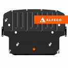 BMW 7-й серии F01 2012-2015 V-3,0 защита радиатора и рулевой рейки, ALFeco, сталь, 2 мм, арт. ALF3432st