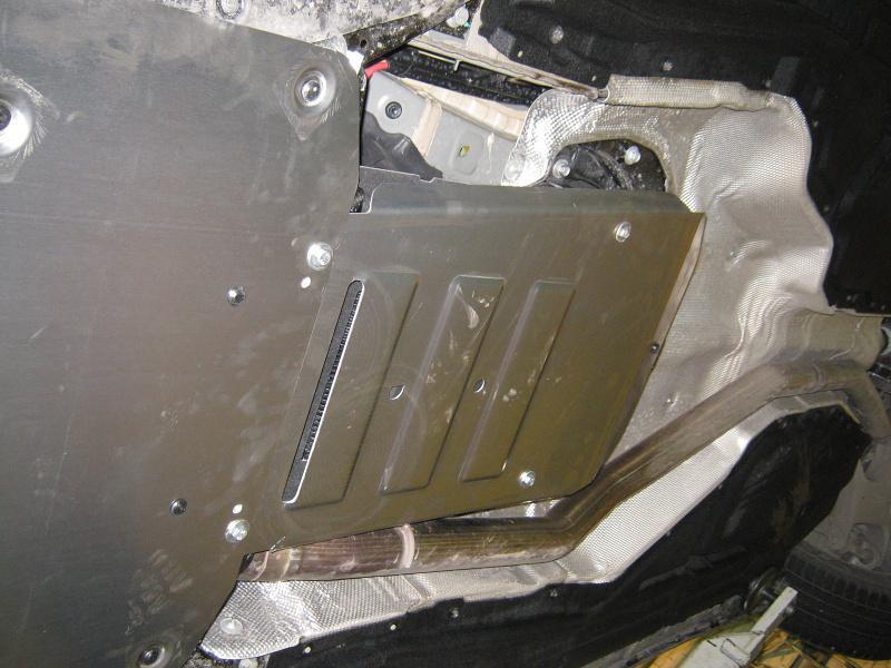 Защита КПП и РК для BMW X 6  2015 - 2019, V-3,0 AT, Sheriff, алюминий 4 мм, арт. 03.2981