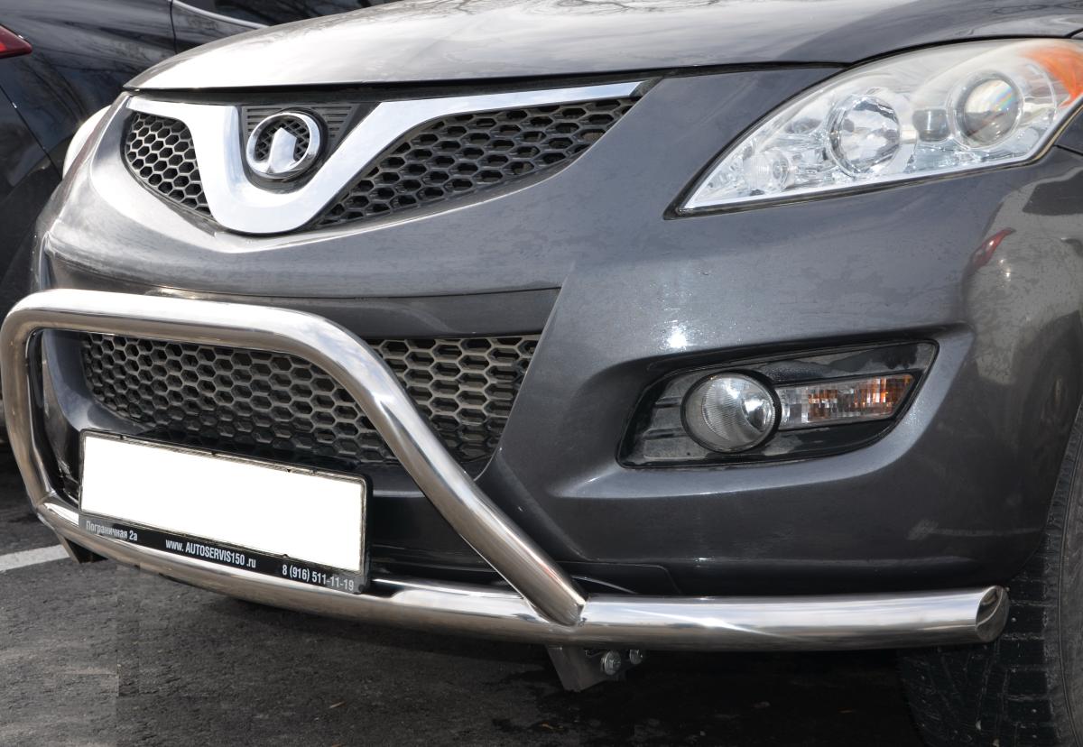 Защита переднего бампера радиус+низкая скоб для автомобиля HAVAL H5 2020 арт. GWH5.20.78