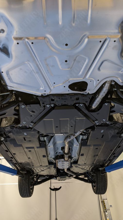 Защита картера для SUBARU Forester  2018 -, V-2,0 СVT; 2,5 CVT 4WD, Sheriff, алюминий 3 мм, арт. 22.3978