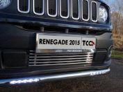 Решетка радиатора нижняя 12 мм для автомобиля Jeep Renegade 4WD 2015-, TCC Тюнинг JEEPREN4WD15-05