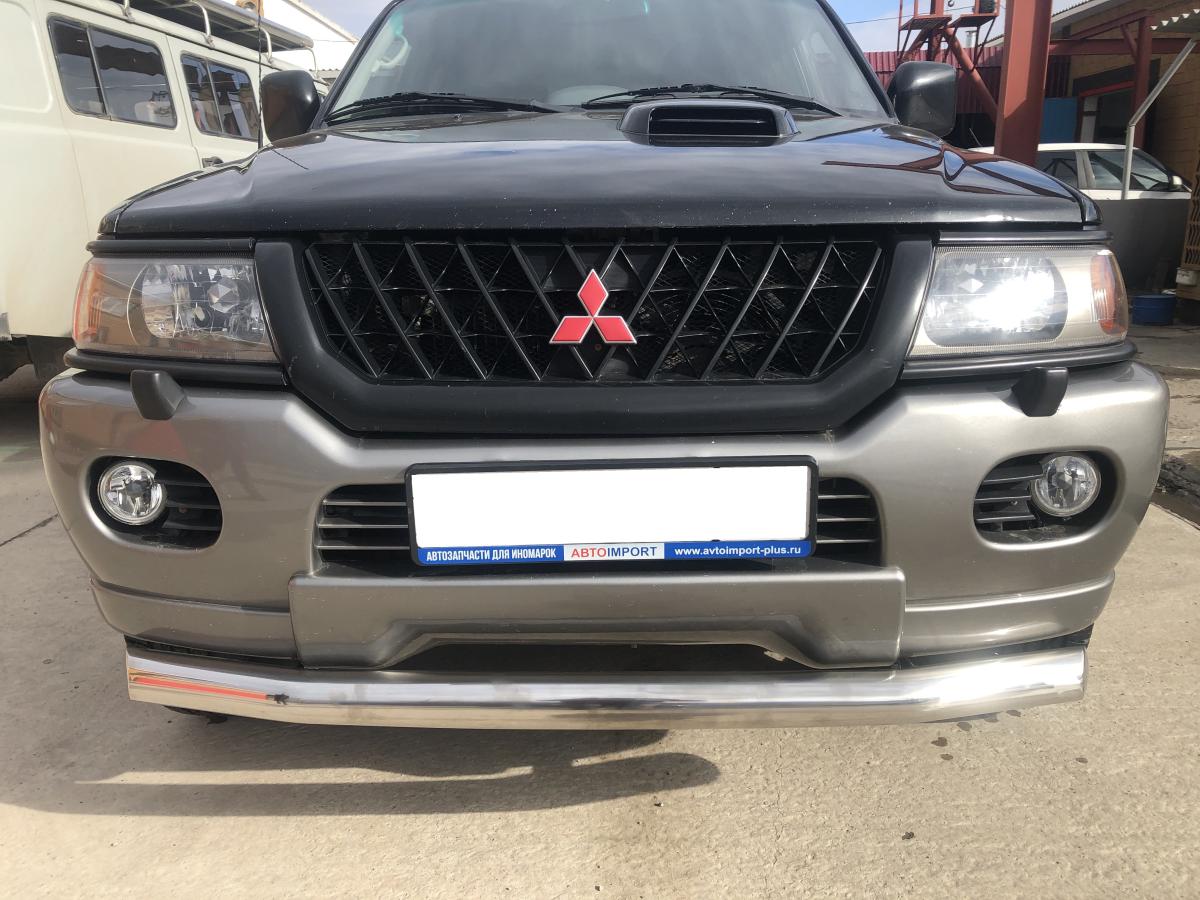 Защита переднего бампера для автомобиля Mitsubishi Pajero Sport 1998-2007 арт. MSPS.98.02