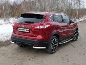 Защита задняя (уголки под фаркоп) 60,3 мм для автомобиля Nissan Qashqai 2015- (SPB), TCC Тюнинг NISQASHSPB15-32