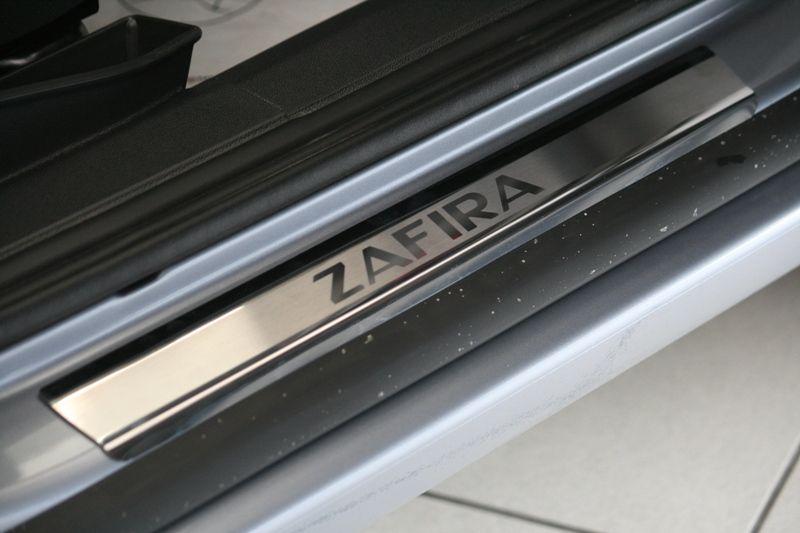 Накладки на внутренние пороги с логотипом на металл для Opel Zafira B 2006, Союз-96 OPZF.31.3078
