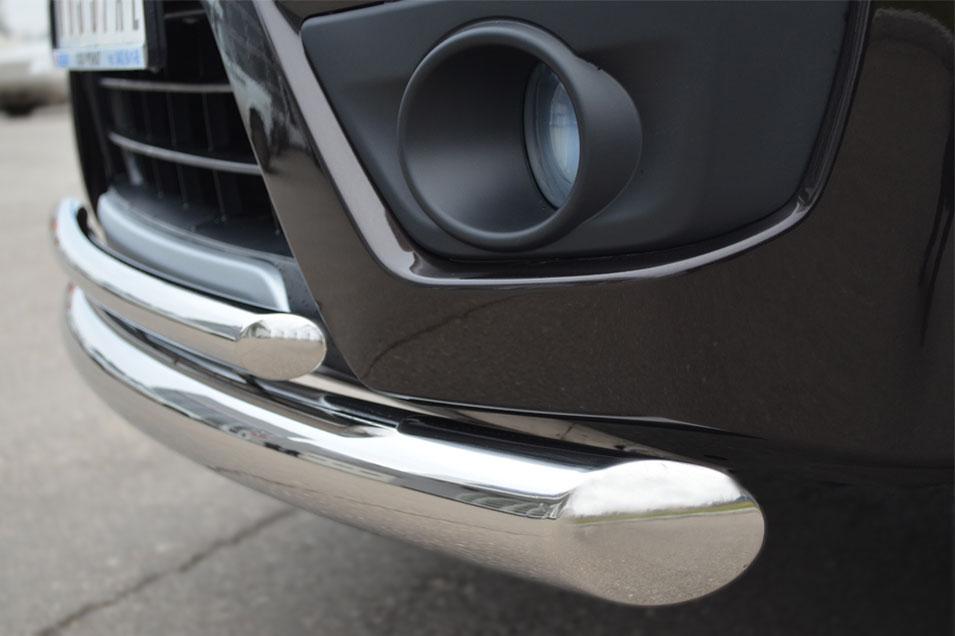 Защита переднего бампера d76/42 для Suzuki Grand Vitara 5d 2012, Slitkoff SVZ-001092