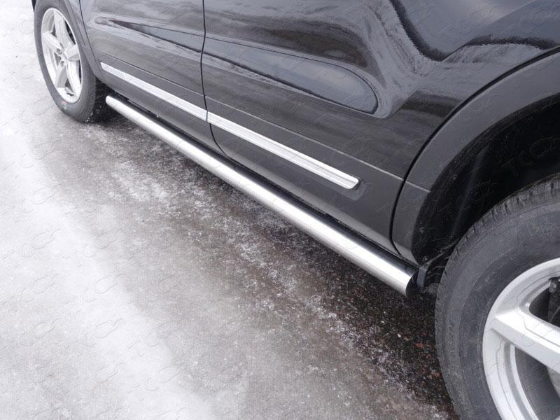 Пороги труба 76,1 для Ford Explorer 2015 (Форд Эксплорер 2015), ТСС FOREXPL16-12, TCC Тюнинг