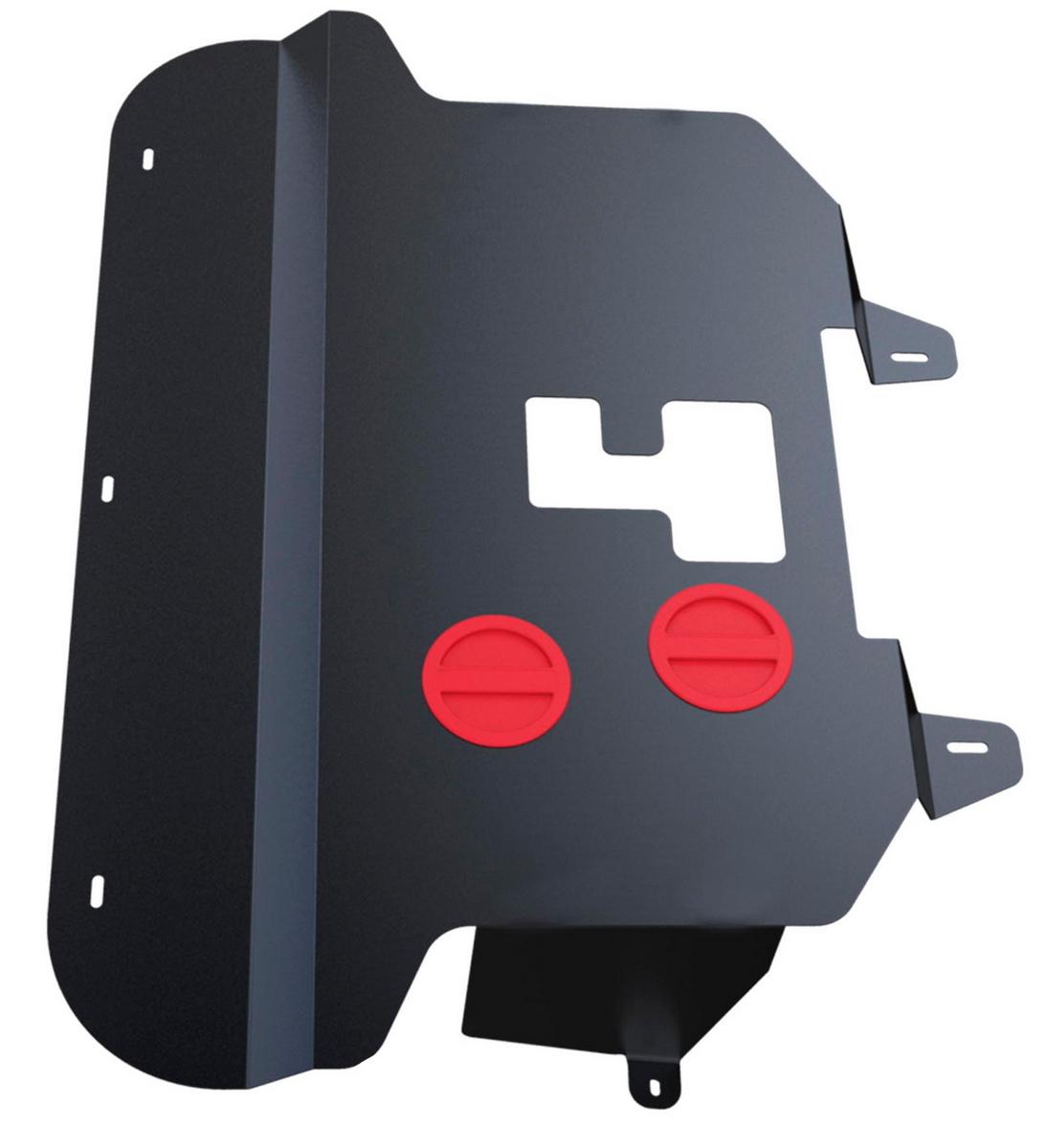 Защита картера и КПП АвтоБроня для Fiat Doblo I рестайлинг (V - 1.4) 2005-2015, сталь 1.8 мм, с крепежом, 111.01702.2