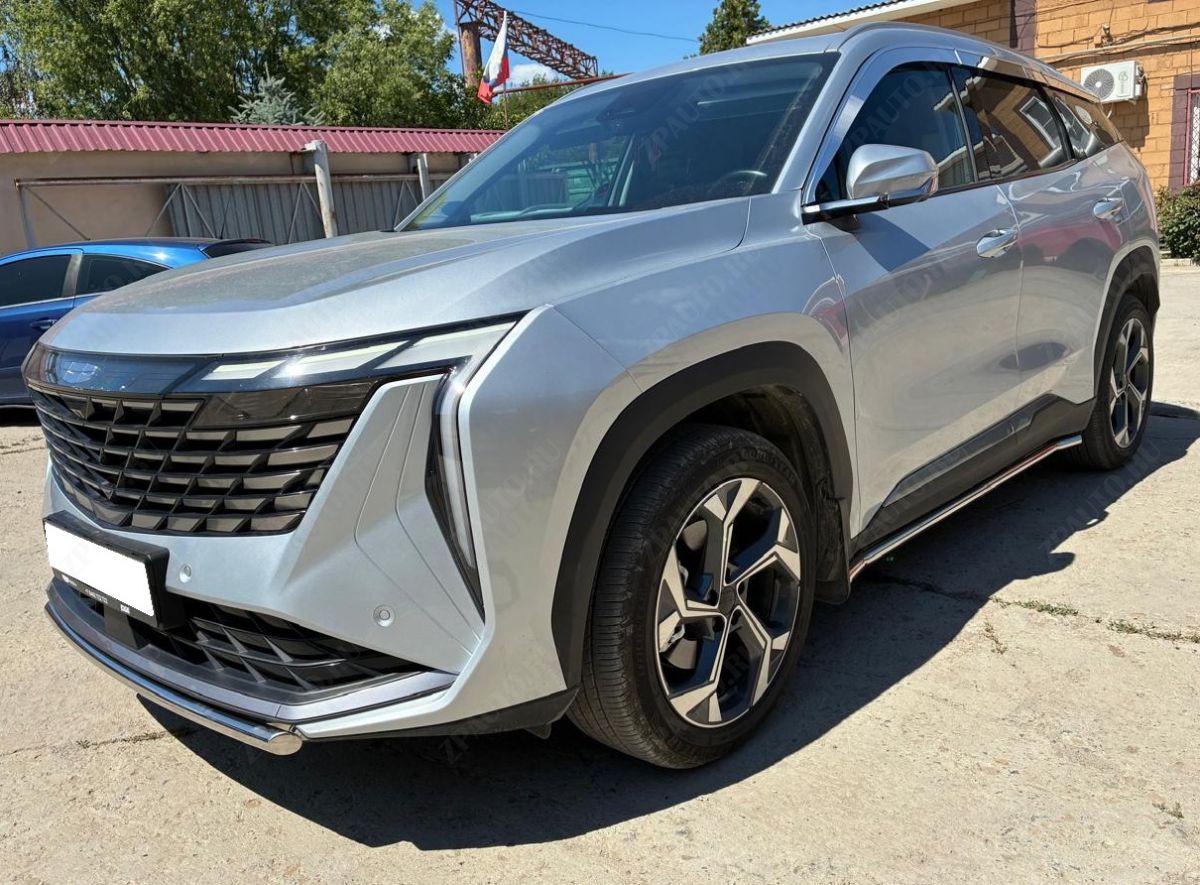 Защита  штатного порога для автомобиля GEELY Atlas 2023 арт. GA.23.32