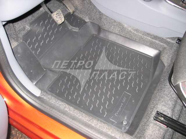 Ковры в салон для автомобиля Peugeot 107 2005- (Пежо 107), Петропласт PPL-10735111