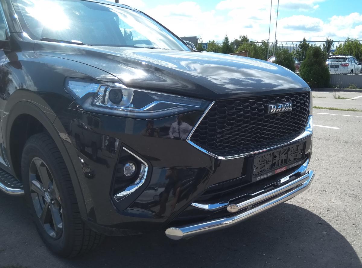 Защита переднего бампера для автомобиля Haval F 7 2019. GWF7.19.03, Россия