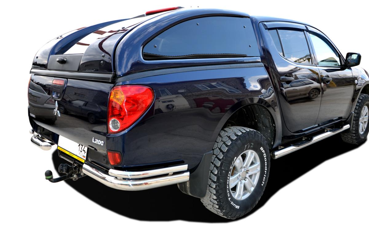 Защита заднего бампера угловая двойная для автомобиля MITSUBISHI L200  2006. MSL200.06.20, Россия