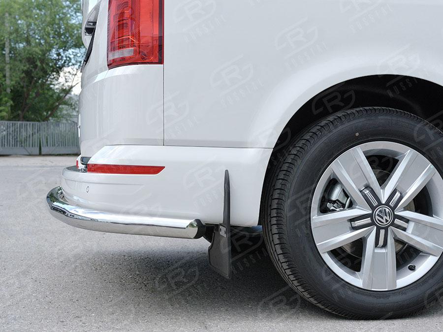 Защита заднего бампера d57 Volkswagen Transporter T6 2015 Caravelle/Multivan короткая база, Slitkoff VCTZ-002321