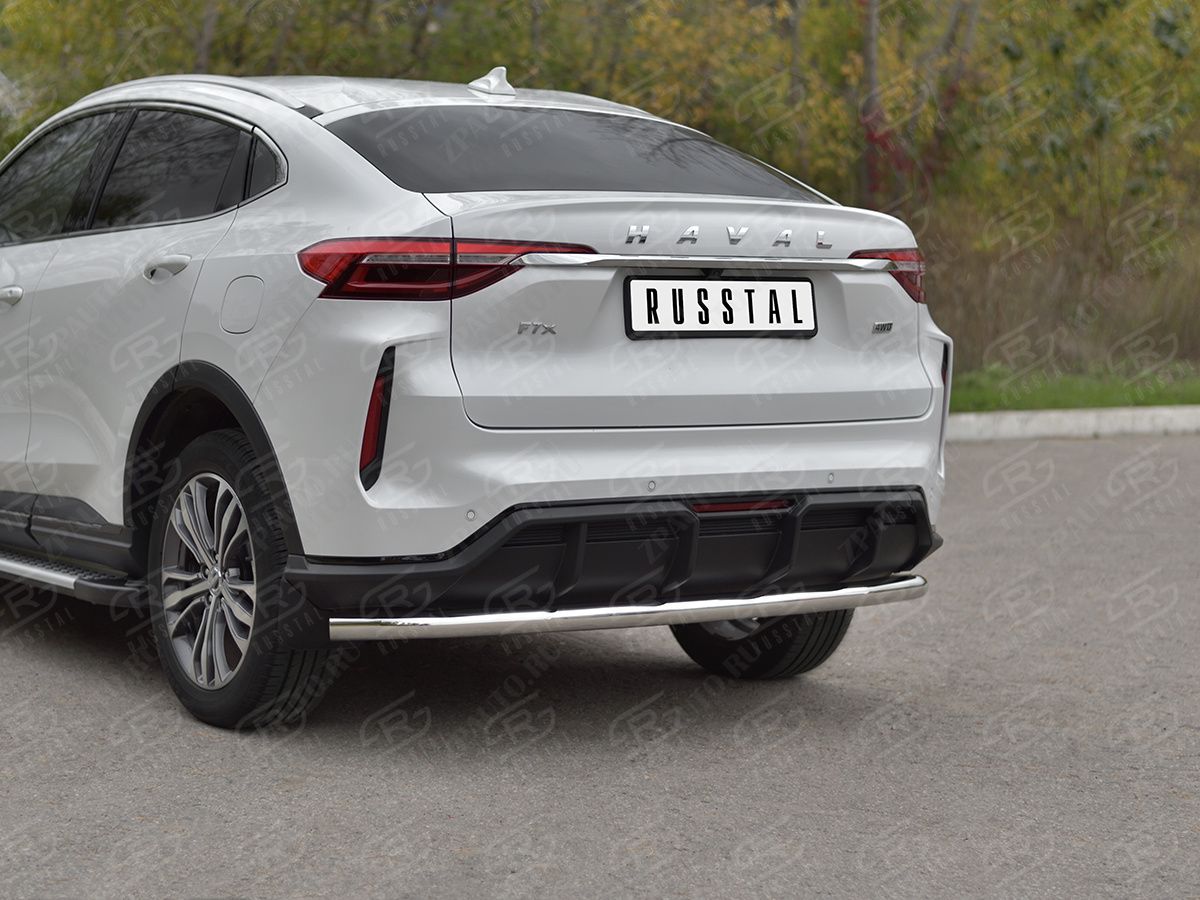 HAVAL F7X 4WD 2022- Защита заднего бампера d57 секции HF7XZ-004009
