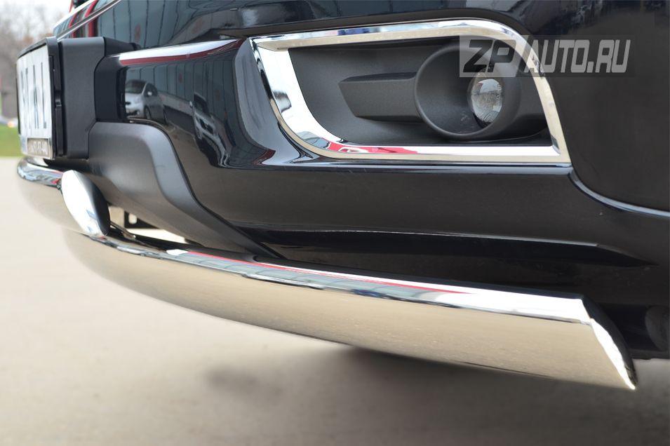 Защита переднего бампера d75х42/75х42 для Chevrolet TrailBlazer 2013, Slitkoff CTRZ-001508