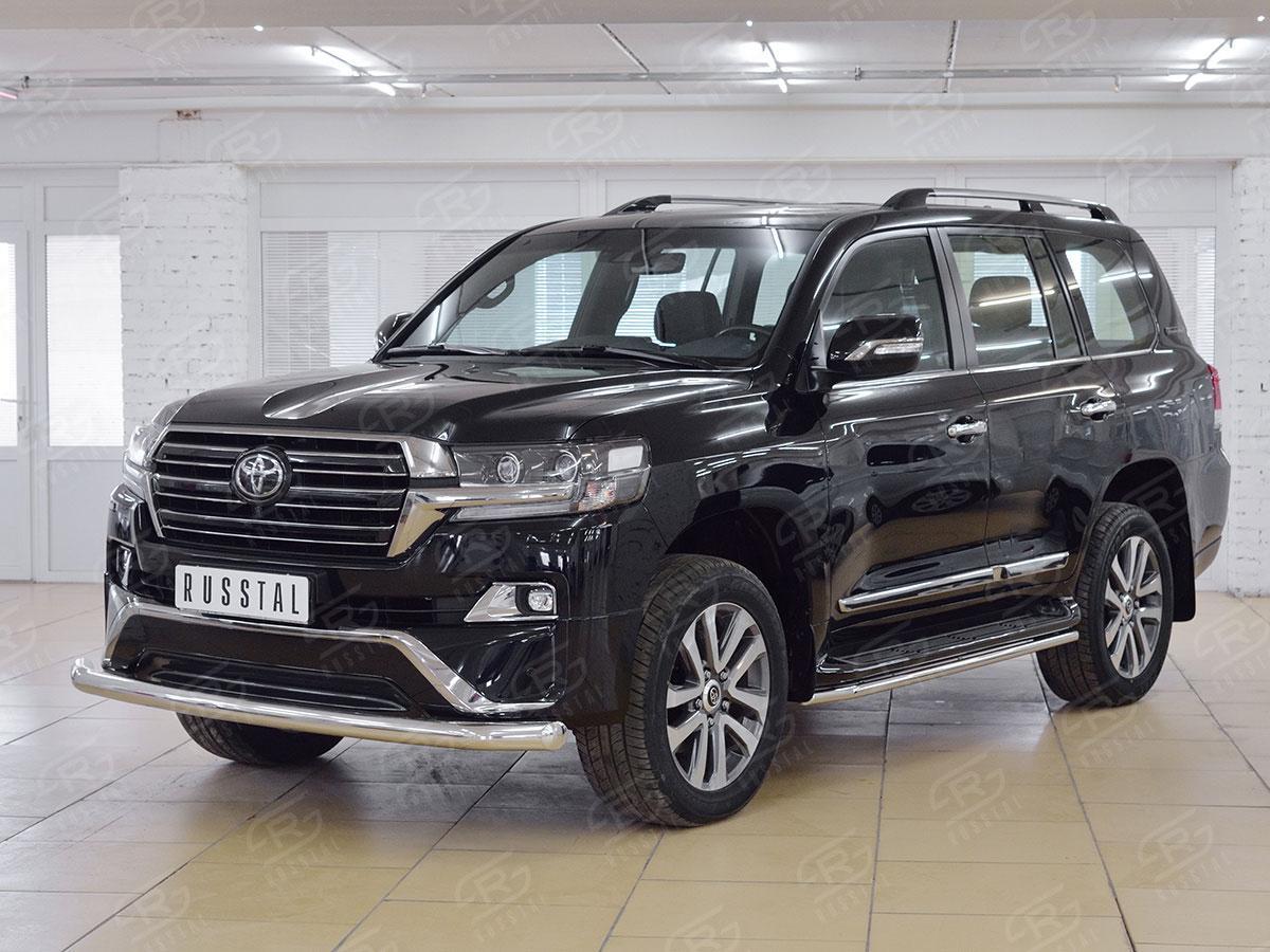 Защита переднего бампера d76 Toyota LC 200 Executive 2016, Slitkoff TLCZ-002556