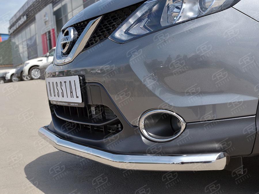 Защита переднего бампера d57 Nissan Qashqai 2015 SPB, Slitkoff NQAZ-002307