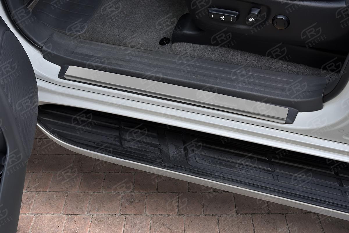 Накладки на пороги RUSSTAL (нерж., зеркало) LCPR09-01 для автомобиля Toyota Land Cruiser Prado 2009-2013, Slitkoff