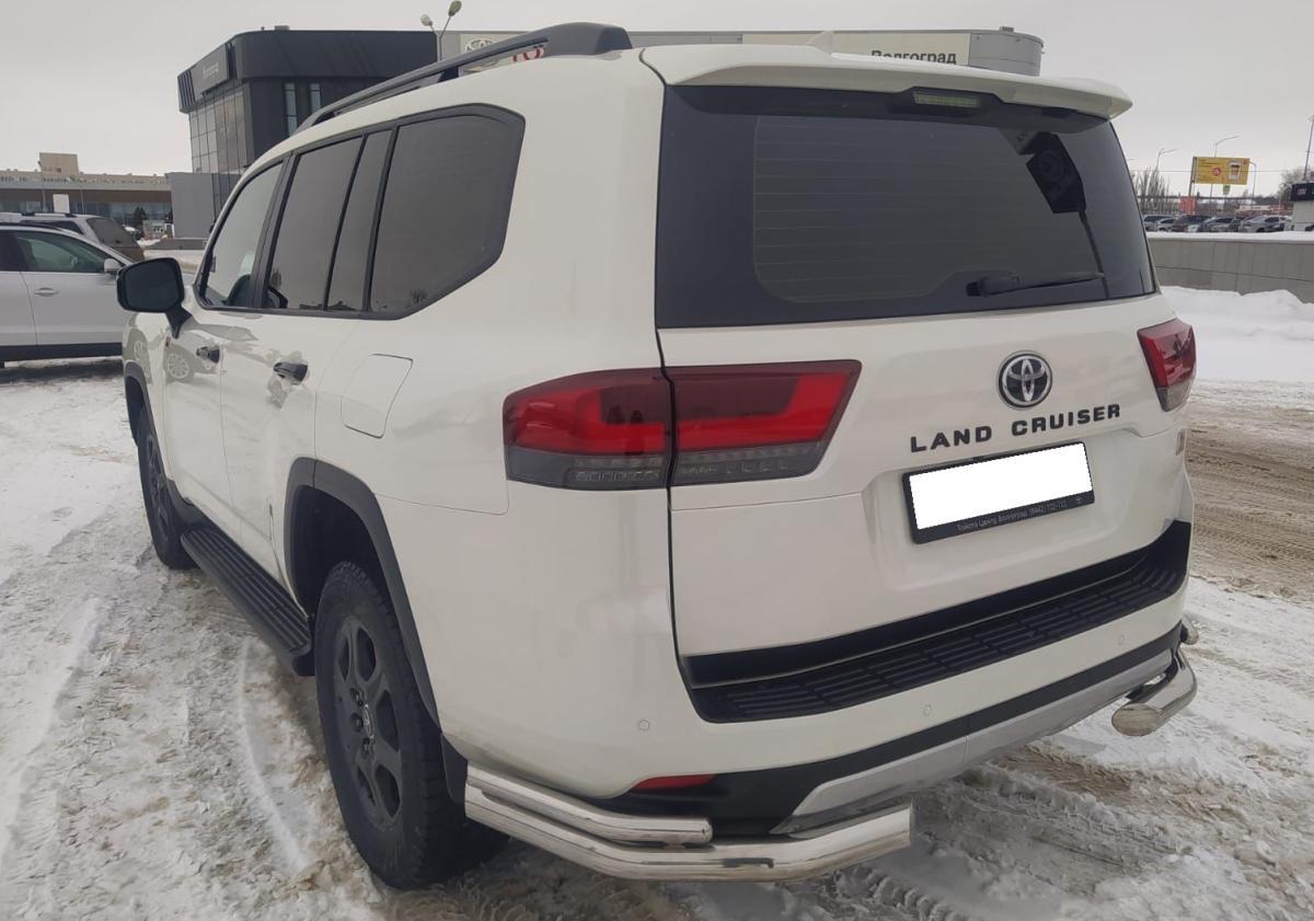 Защита заднего бампера угловая двойная для автомобиля Toyota Land Cruiser 300 GR Sport 2021 арт. TLCGRS300.21.20