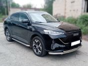 Пороги с листом d-60 для автомобиля HAVAL F7x  2022 - по наст.вр арт. HVF7X_2, 
Технотек