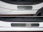 Накладки на пороги (лист зеркальный) для автомобиля Hyundai i40 2011-2018