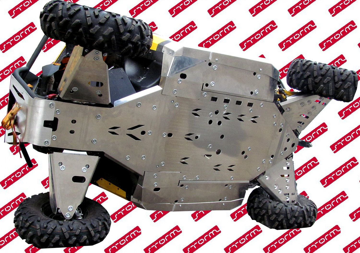 Защита рычагов для CAN-AM Maverick 2013-17, алюминий 4 мм, STORM, арт. 2453