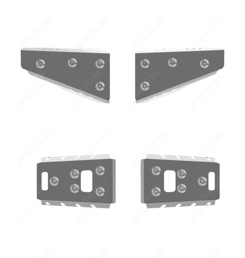 Защита рычагов для POLARIS RZR S 800 2008-14, алюминий 4 мм, STORM, арт. 1721