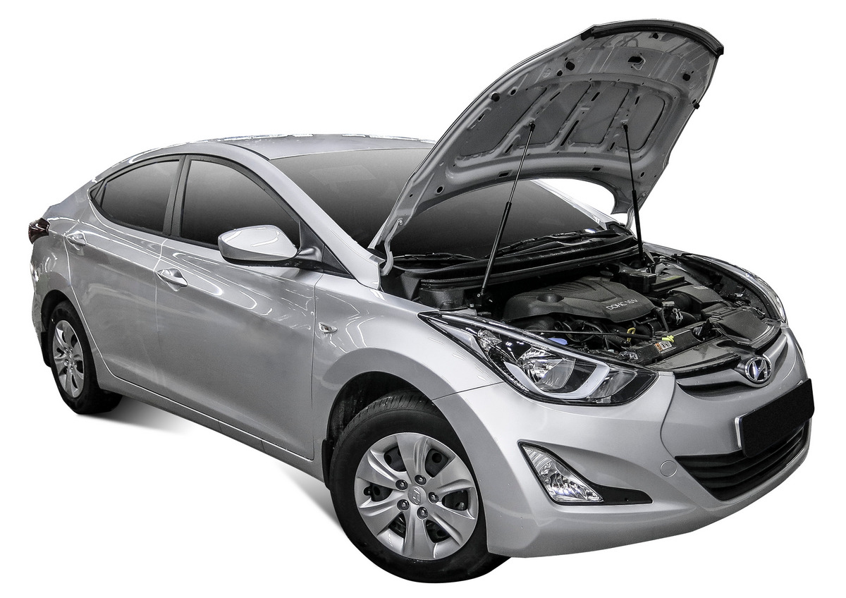 Амортизаторы капота АвтоУПОР (2 шт.) Hyundai Elantra (2013-2016), Rival, арт. UHYELA011
